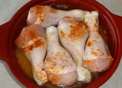 Запеченные куриные ножки с рисом в духовке