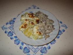 Запеченный картофель со сливками и маслом