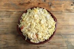 название картинки Запеканка из кабачков с фаршем в духовке