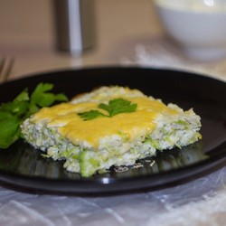 Запеканка из кабачков с курицей в духовке куриная