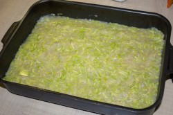 название картинки Запеканка из кабачков с курицей в духовке куриная