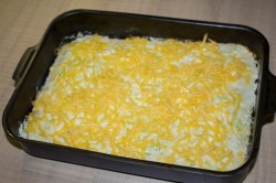 название картинки Запеканка из кабачков с курицей в духовке куриная