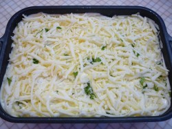 Рис с куриной грудкой и овощами в духовке