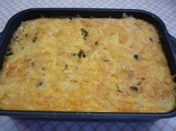 Рис с куриной грудкой и овощами в духовке