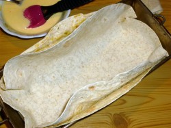 название картинки Запеканка из лаваша с фаршем мясным в духовке