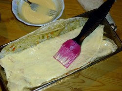 название картинки Запеканка из лаваша с фаршем мясным в духовке