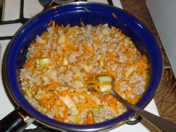 название картинки Запеканка из лаваша с фаршем мясным в духовке