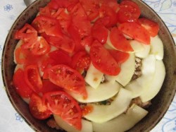 название картинки Запеканка овощная с фаршем, сыром