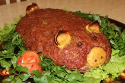 название картинки Мясная запеканка с картофелем Хрюн Василий в духовке