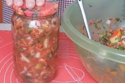 название картинки Заправка для супа на зиму помидоры перец