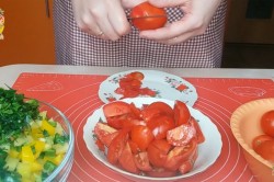 название картинки Заправка для супа на зиму помидоры перец