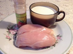 название картинки Заварная куриная грудка в молоке