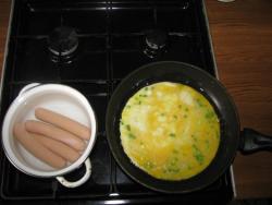 Завтрак на двоих яичница сердечком