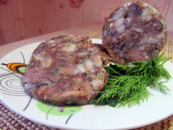 название картинки Зельц из свиной головы по-украински