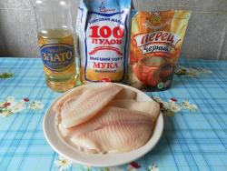 название картинки Жареная тилапия на сковороде