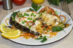 Зубатка в духовке запеченная - шаг 17 Зубатка в духовке запеченная - шаг 17