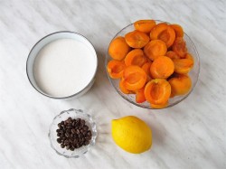 Абрикосовое варенье с кофейными зернами - шаг 1 Абрикосовое варенье с кофейными зернами - шаг 1