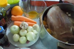 Баранина в фольге в духовке - шаг 1 Баранина в фольге в духовке - шаг 1