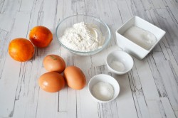 Апельсиновый кекс с красными апельсинами - шаг 1