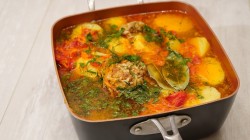 Быстрый суп с мясными тефтелями и картофеле и сладким перцем - шаг 19 Быстрый суп с мясными тефтелями и картофеле и сладким перцем - шаг 19