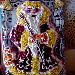 Салат Дед Мороз — типа селедка под шубой