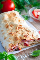 Фаршированный лаваш в духовке - шаг 9