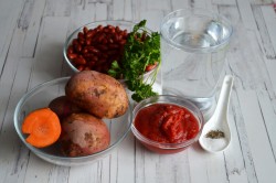 Фасолевый суп из красной фасоли - шаг 1