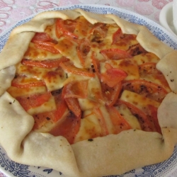 Галета с помидорами и сыром