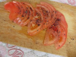 Галета с помидорами и сыром - шаг 5 Галета с помидорами и сыром - шаг 5