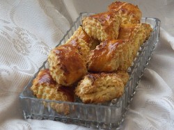 Гата и трубочки из слоеного теста - шаг 17