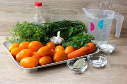 Желтые помидоры на зиму - шаг 1