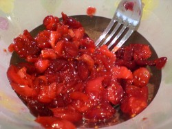 Клюквенный мусс с манкой - шаг 2