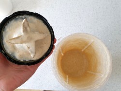 Куриная печень с брокколи и овсяно-протеиновым соусом - шаг 11