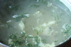 Куриный суп с яйцом и вермишелью - шаг 11 Куриный суп с яйцом и вермишелью - шаг 11