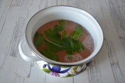 Квас из ревеня с мятой - шаг 7 Квас из ревеня с мятой - шаг 7