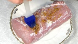 Мясо свинины запечённое в духовке с горчицей и медом - шаг 7