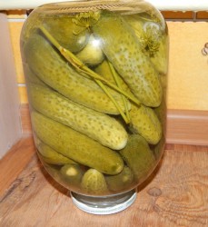 Огурцы на зиму сладкие хрустящие - шаг 7 Огурцы на зиму сладкие хрустящие - шаг 7