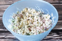 Окрошка на сметане и воде - шаг 7 Окрошка на сметане и воде - шаг 7