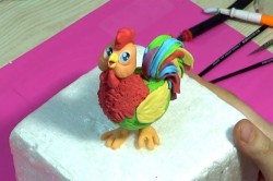 Петух из мастики для торта - шаг 12 Петух из мастики для торта - шаг 12