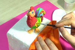 Петух из мастики для торта - шаг 13 Петух из мастики для торта - шаг 13