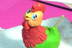 Петух из мастики для торта - шаг 9 Петух из мастики для торта - шаг 9