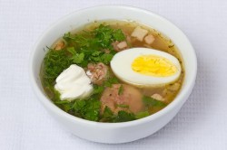 Польский суп журек в хлебе - шаг 14 Польский суп журек в хлебе - шаг 14