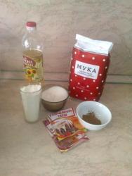 Постный шоколадный кекс на воде - шаг 1