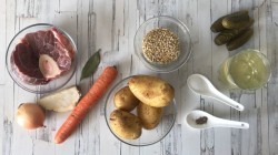 Рассольник с говядиной - шаг 1 Рассольник с говядиной - шаг 1