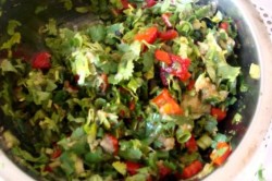 Салат из баклажанов и перца с зеленым луком и кинзой - шаг 11 Салат из баклажанов и перца с зеленым луком и кинзой - шаг 11