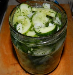 Салат из переросших огурцов на зиму - шаг 7 Салат из переросших огурцов на зиму - шаг 7