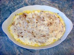 Салат Мимоза классический с консервой - шаг 11