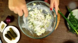 Салат сельдь традиционный немецкий - шаг 4 Салат сельдь традиционный немецкий - шаг 4
