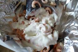 Семга в майонезе под сыром в духовке - шаг 5