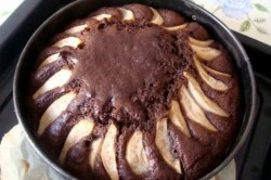 Шоколадный торт с грушами - шаг 5 Шоколадный торт с грушами - шаг 5